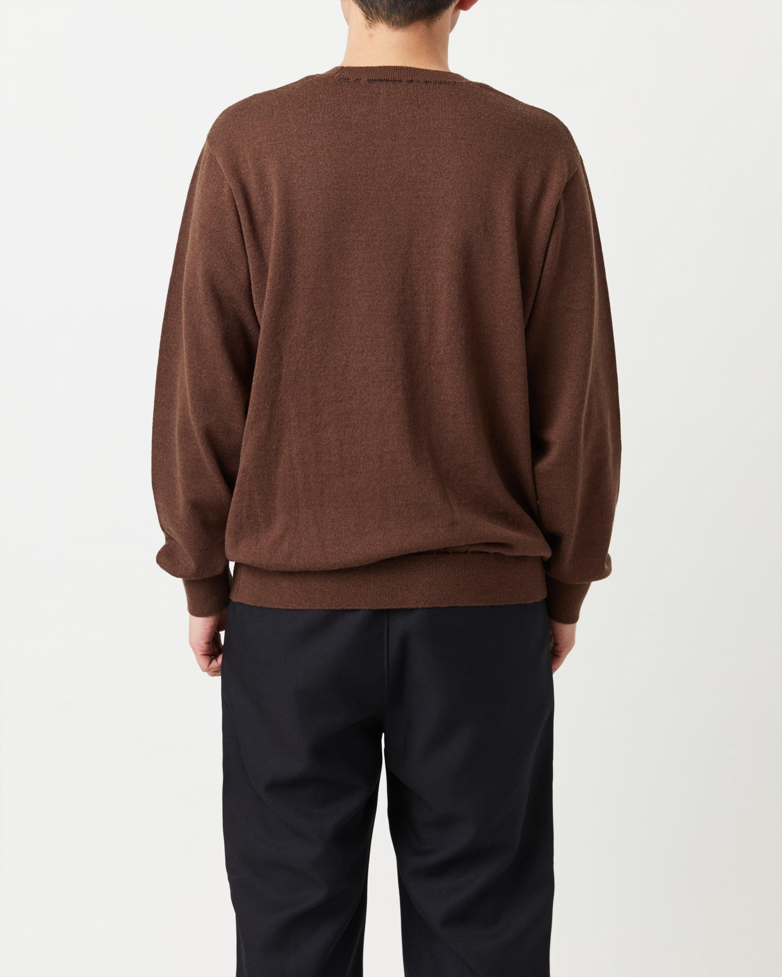 HIGH TWIST WOOL KNIT PULLOVER - Yonetomi STORE ONLINE|ヨネ HIGH TWIST WOOL KNIT PULLOVER - Yonetomi STORE ONLINE|ヨネ