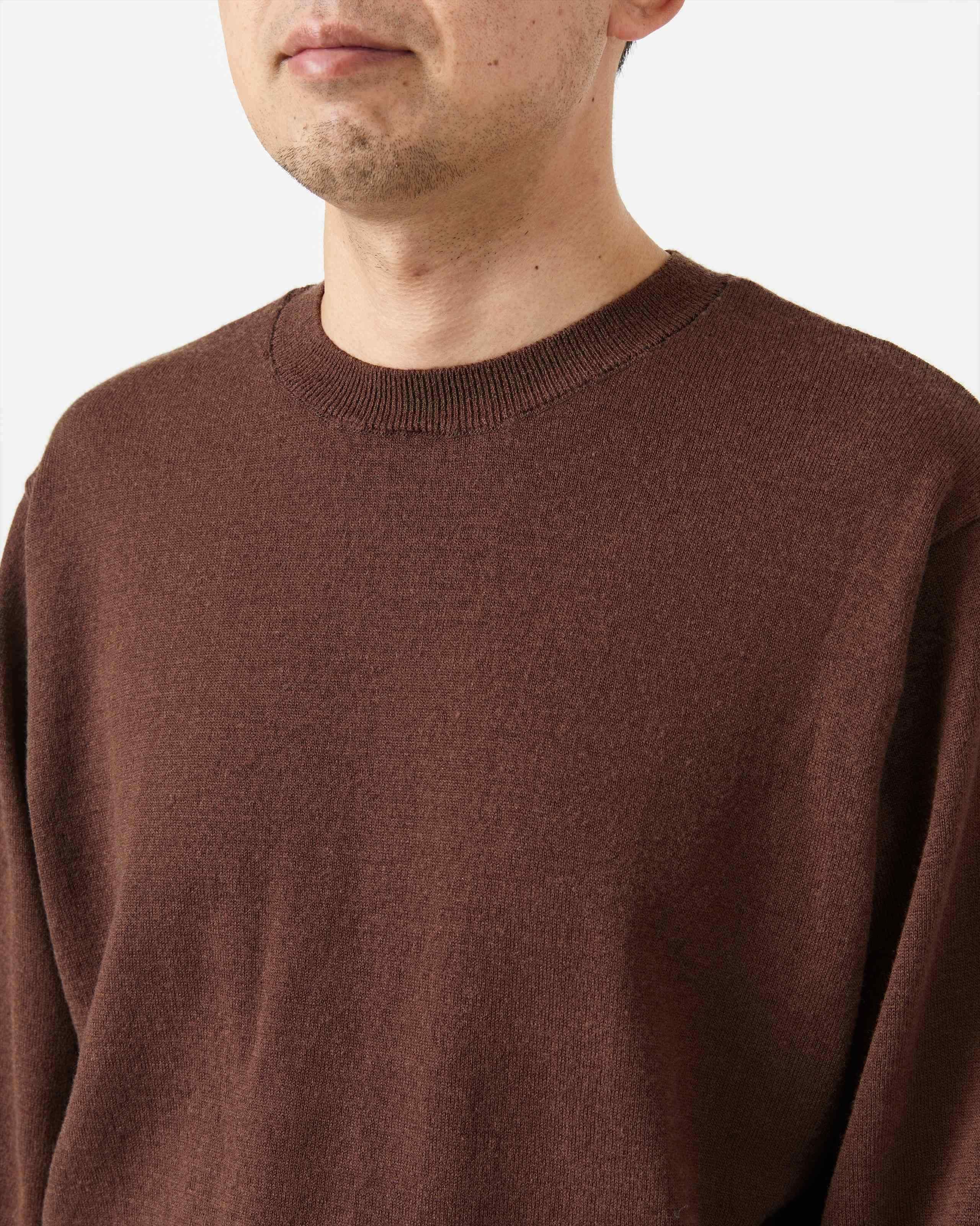 HIGH TWIST WOOL KNIT PULLOVER - Yonetomi STORE ONLINE｜ヨネ