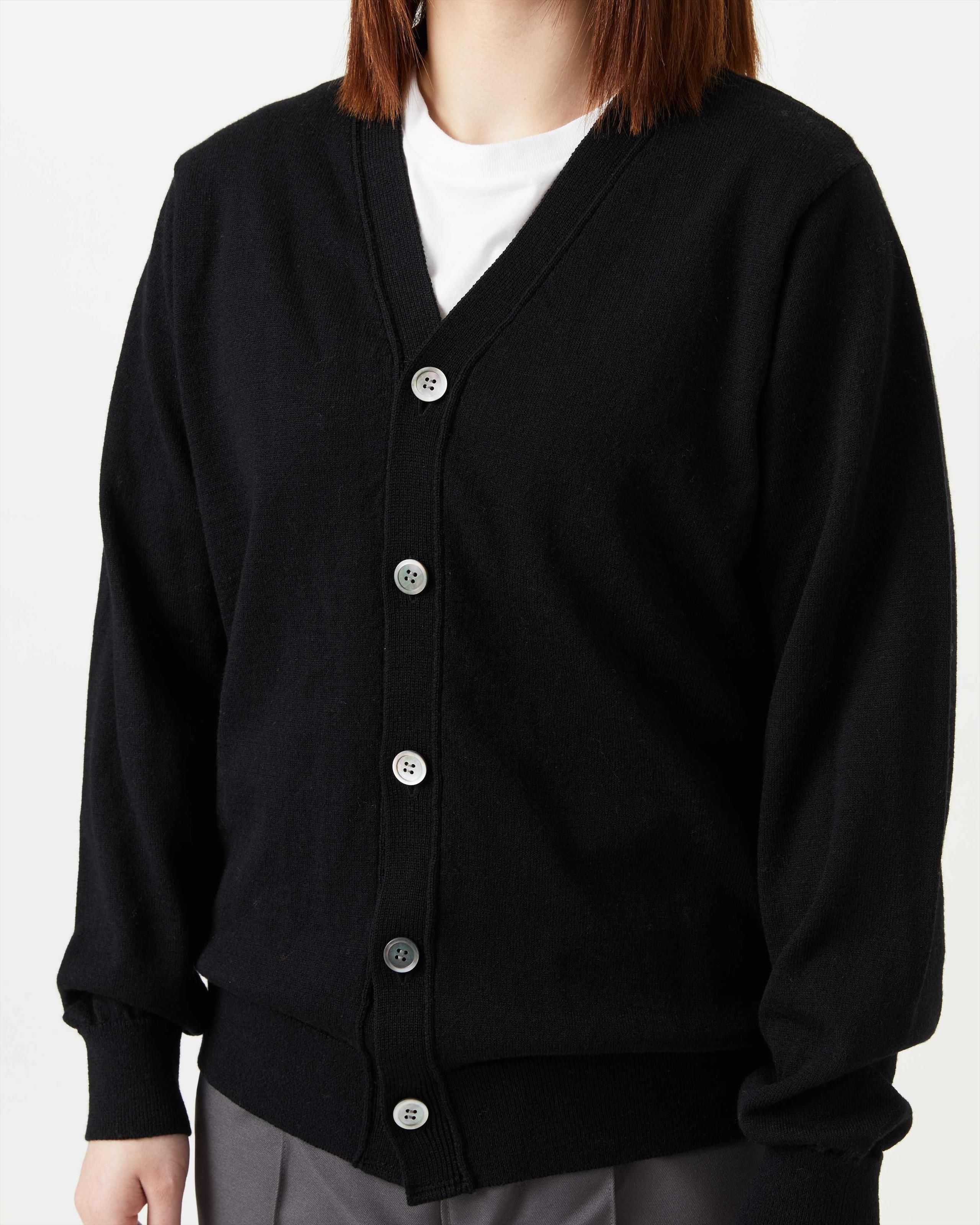 HIGH TWIST WOOL KNIT CARDIGAN - Yonetomi STORE ONLINE|ヨネ HIGH TWIST WOOL KNIT CARDIGAN - Yonetomi STORE ONLINE|ヨネ