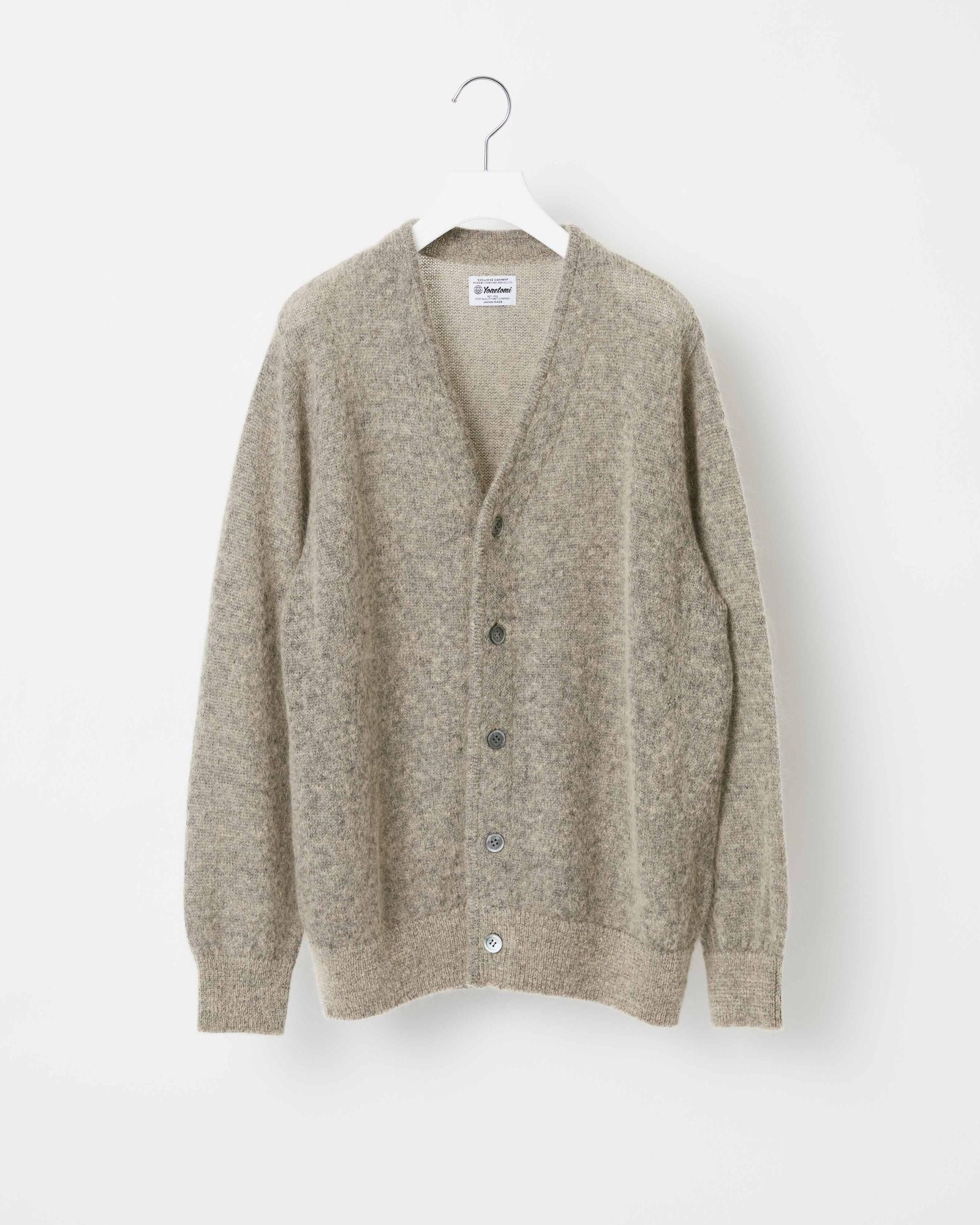 Vintage 60s 70s BRENT Shaggy Mohair Cardigan Sweater Navy L