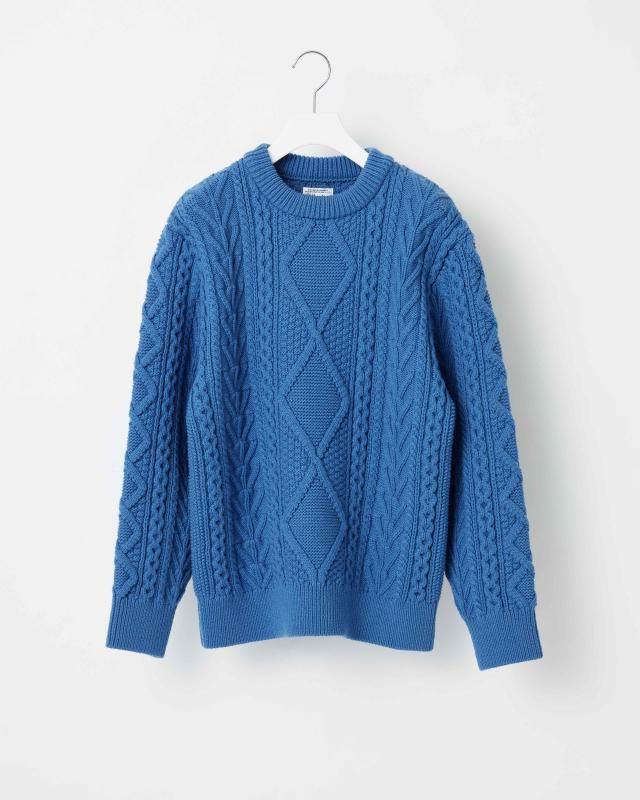 FRENCH MERINO ARAN KNIT PULLOVER