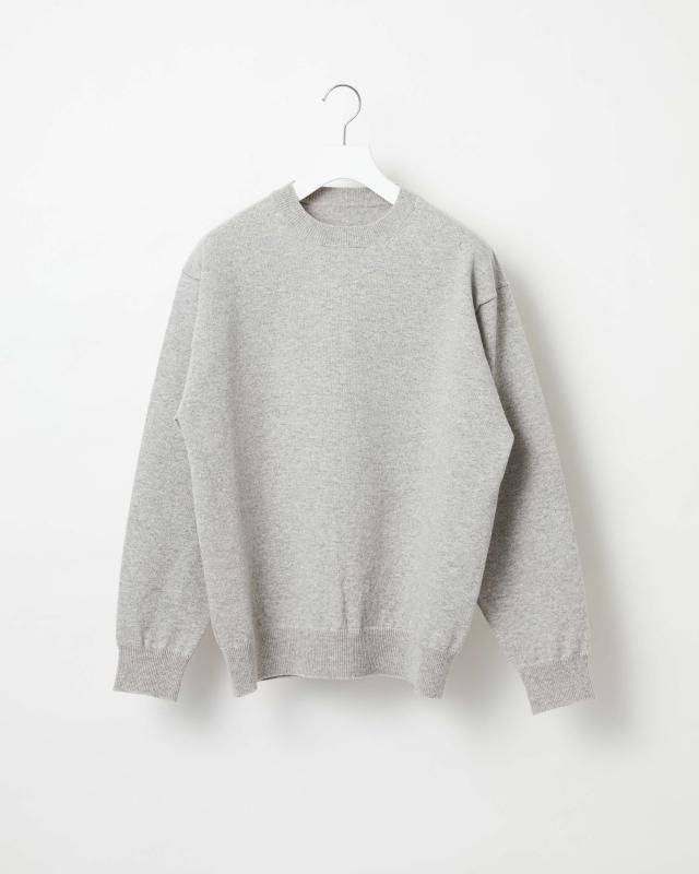 RIGID CASHMERE SWEATER Crew Neck Pullover - Top Gray
