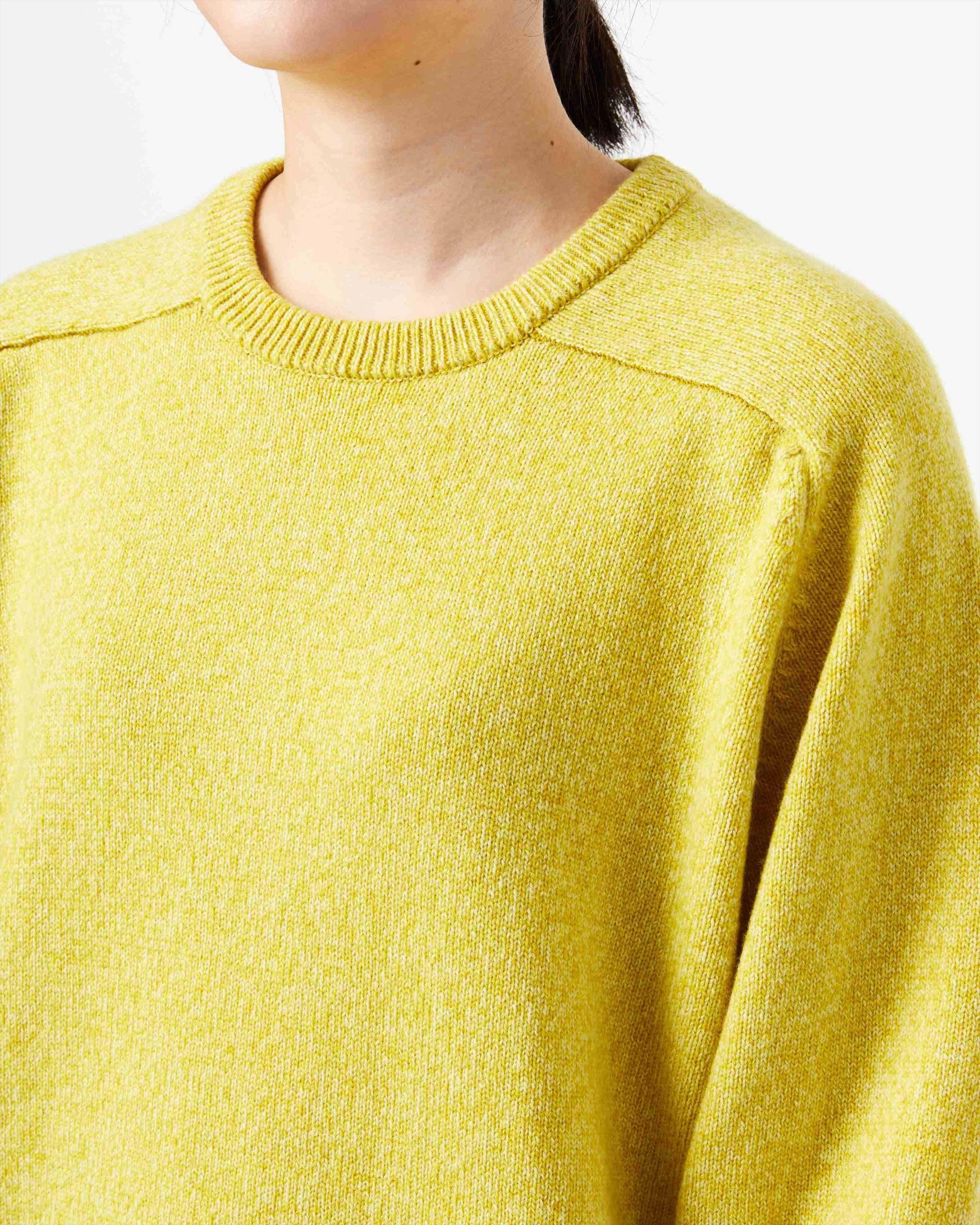 A4 : A SWEATER IS COLOR. - Yellow moku - Yonetomi STORE ONLINE