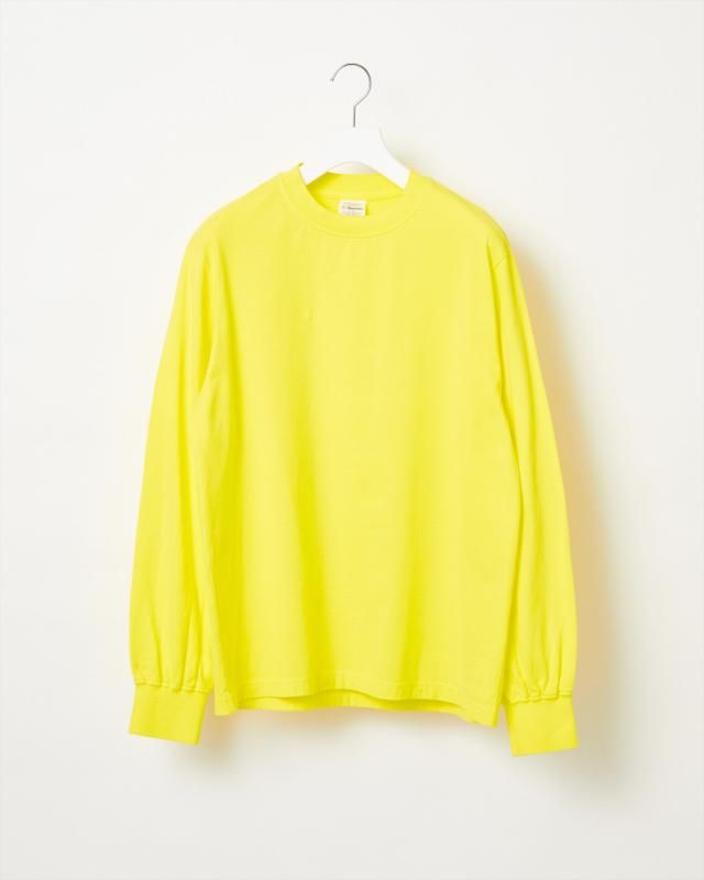 NEW BASIC GARMENT DYED T-SHIRT〈LONG SLEEVE〉 - Yonetomi NEW BASIC GARMENT DYED T-SHIRT〈LONG SLEEVE〉 - Yonetomi