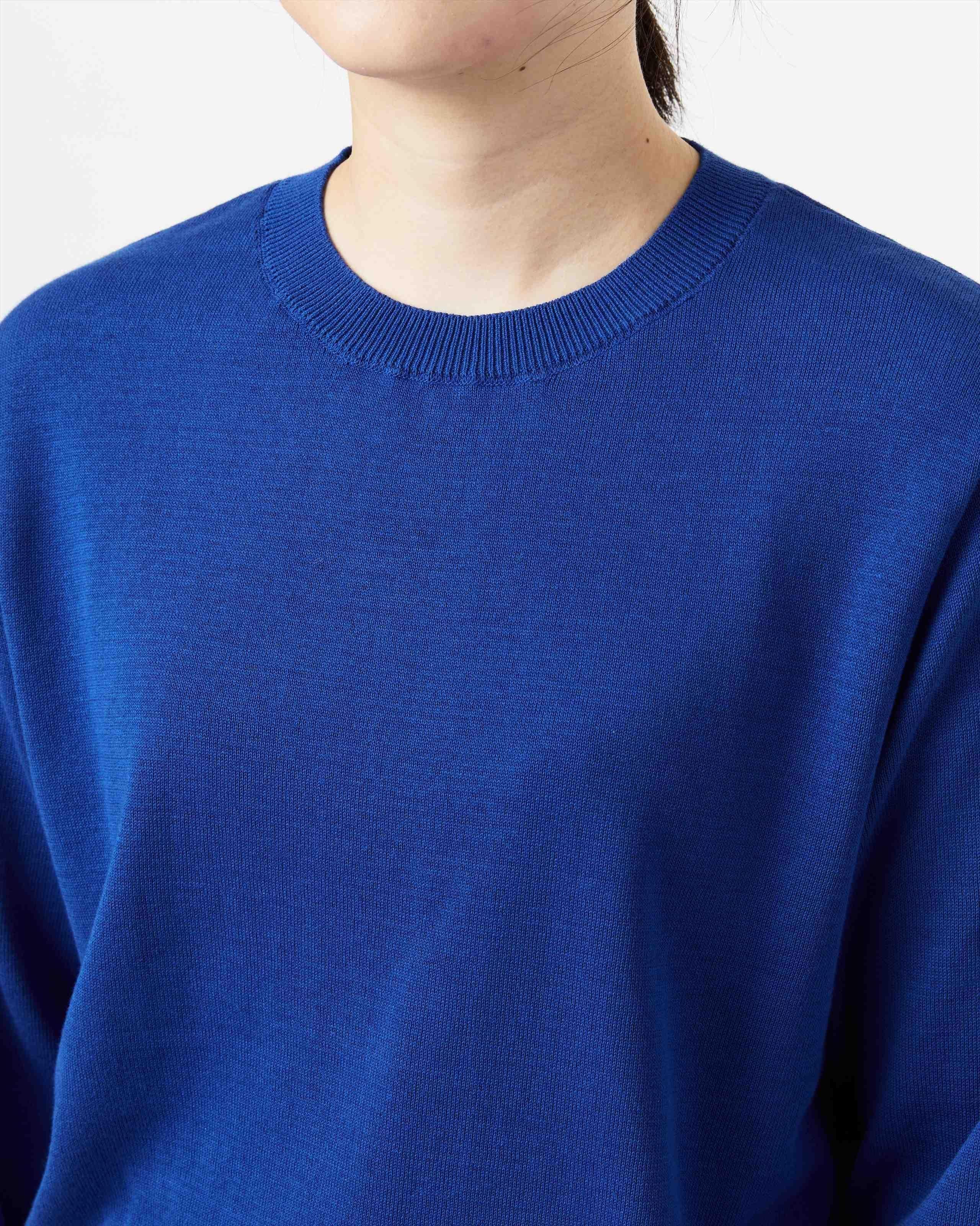 HIGH TWIST COTTON KNIT PULLOVER - Yonetomi STORE ONLINE