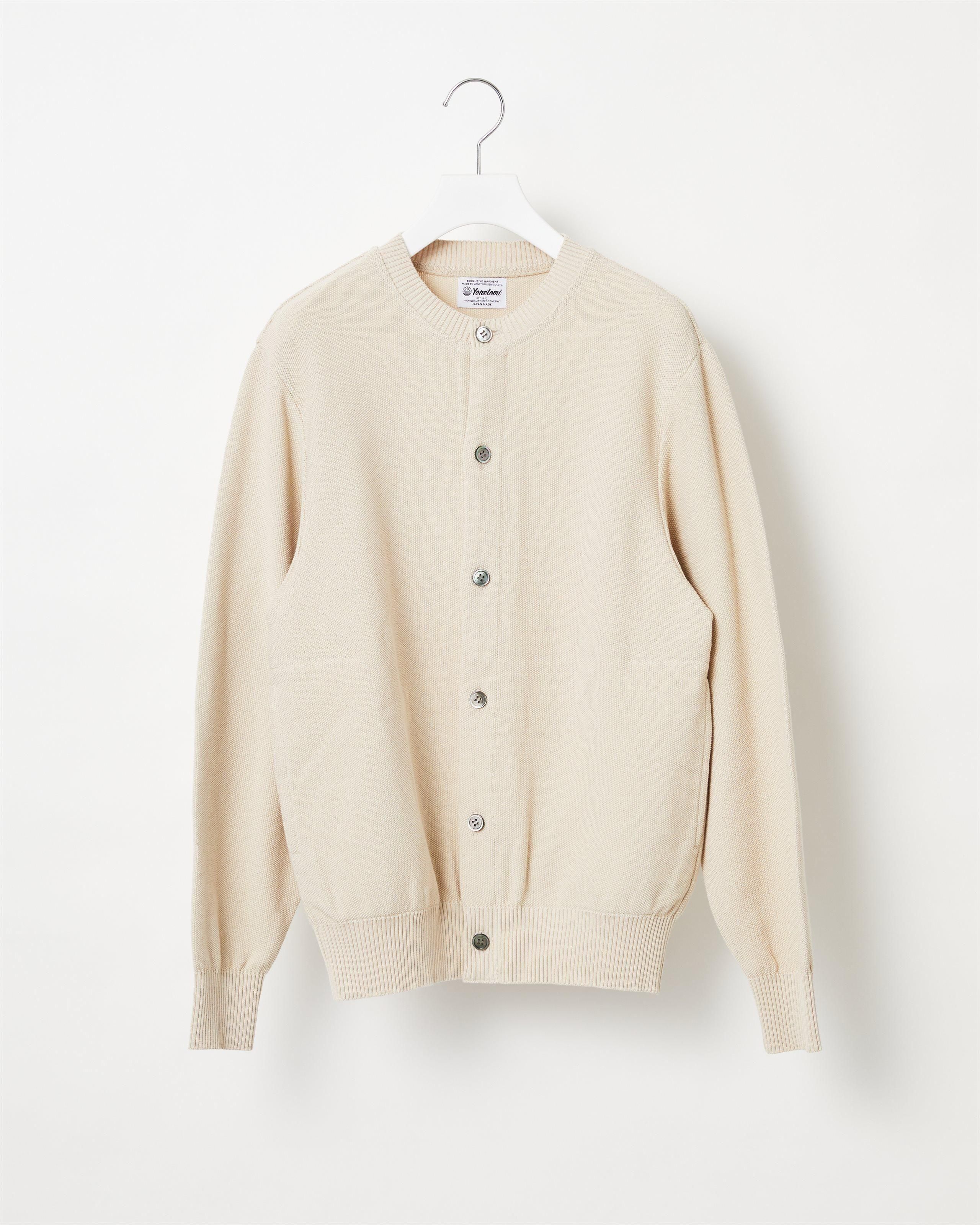 GIMA COTTON KNIT CARDIGAN 〈CREW NECK〉 - Yonetomi STORE