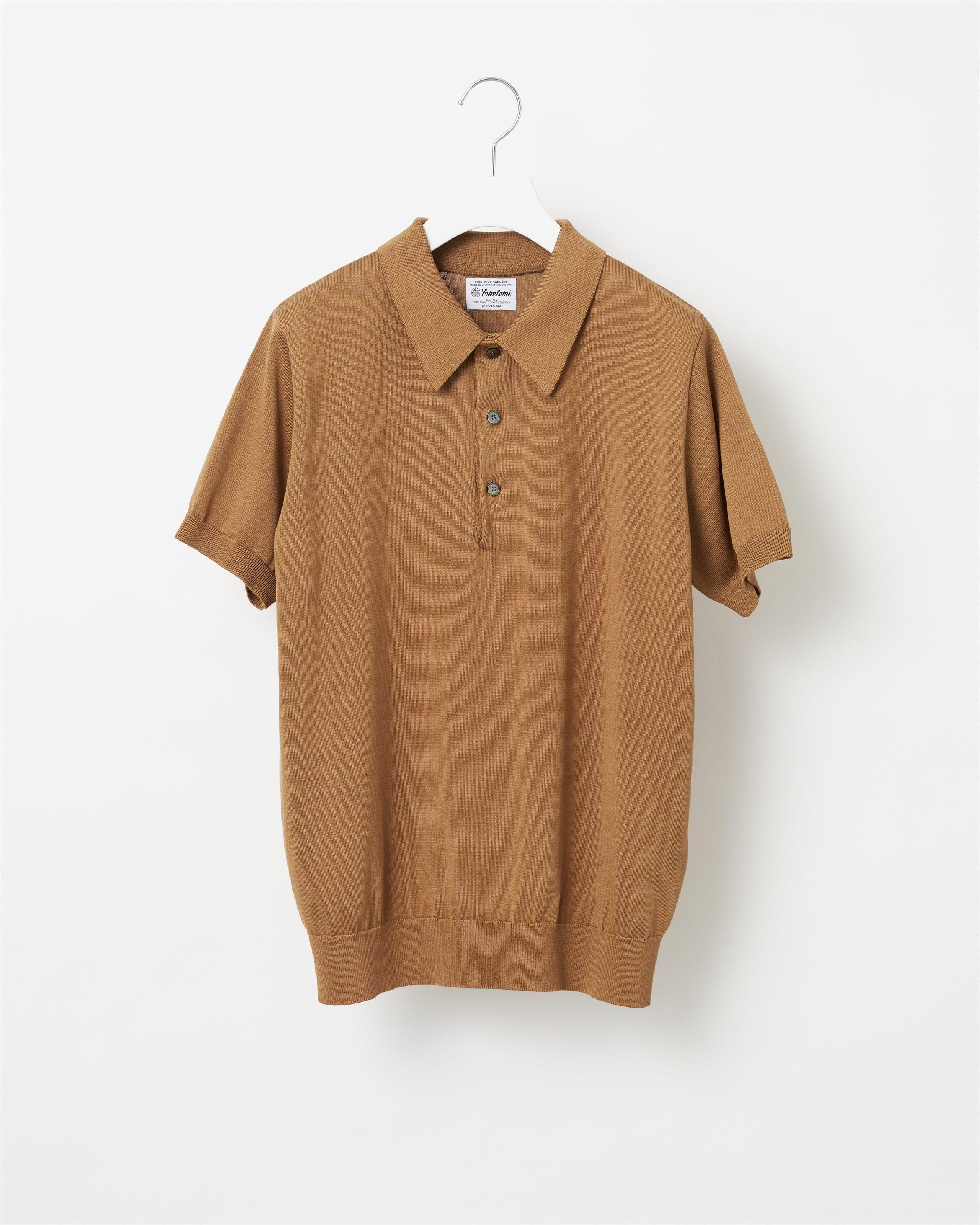 SILK KNIT POLO - Yonetomi STORE ONLINE｜ヨネトミストアオンライン