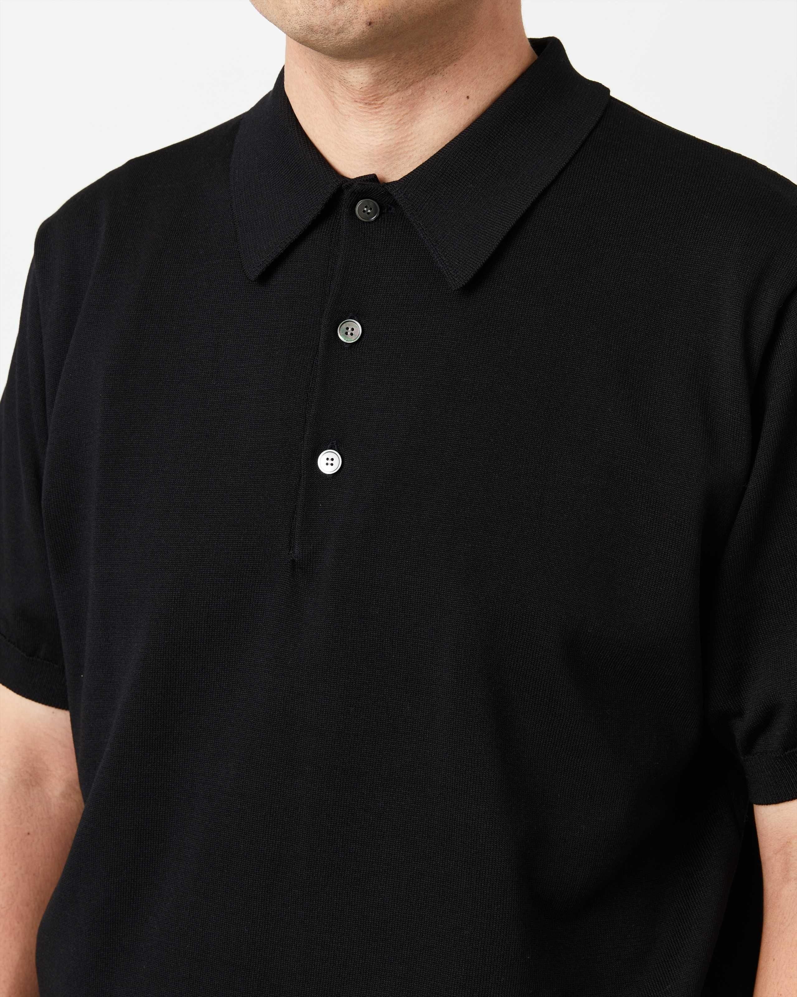 SILK KNIT POLO - Yonetomi STORE ONLINE｜ヨネトミストアオンライン