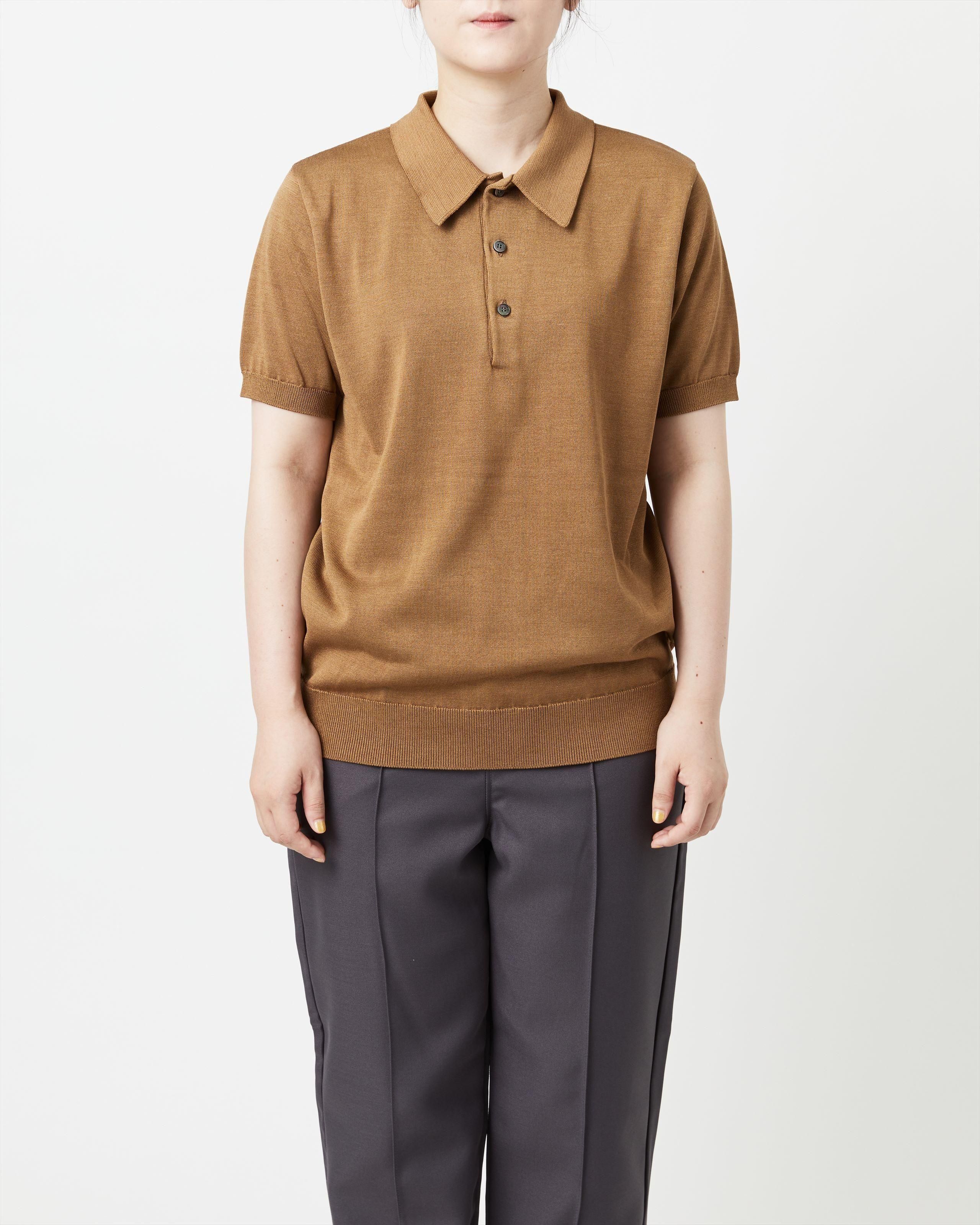 SILK KNIT POLO - Yonetomi STORE ONLINE｜ヨネトミストアオンライン