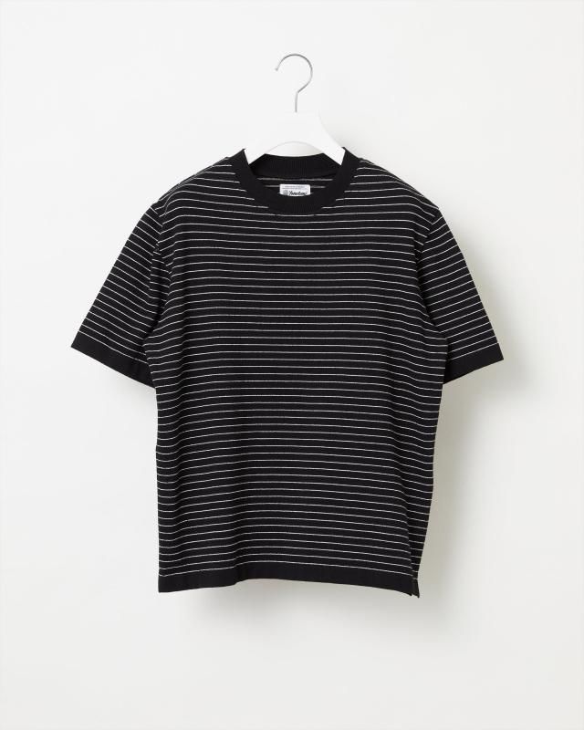 LIGHT WAVE COTTON KNIT TEEBORDER