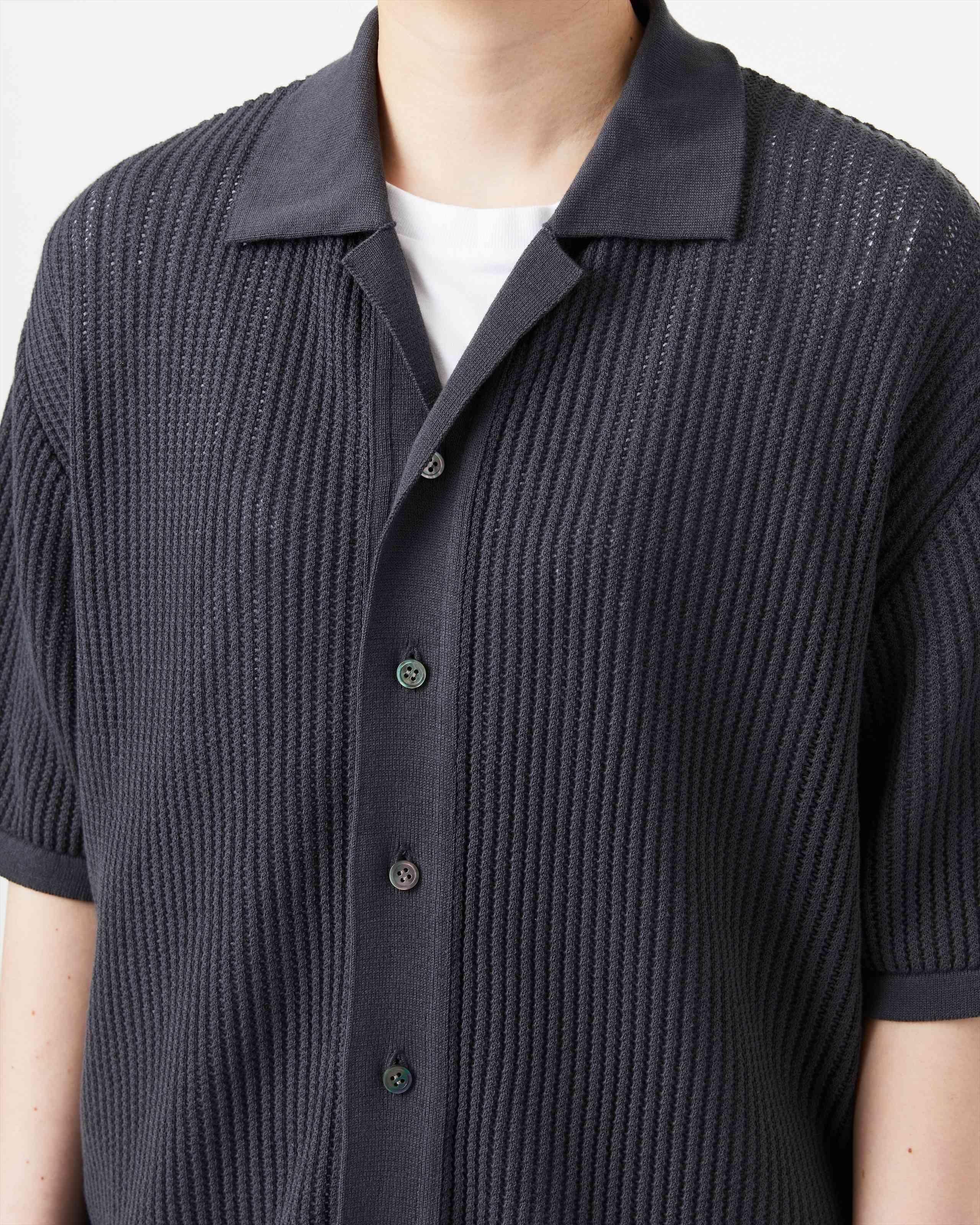 COTTON SUKASHI KNIT SHIRT - Yonetomi STORE ONLINE｜ヨネトミ