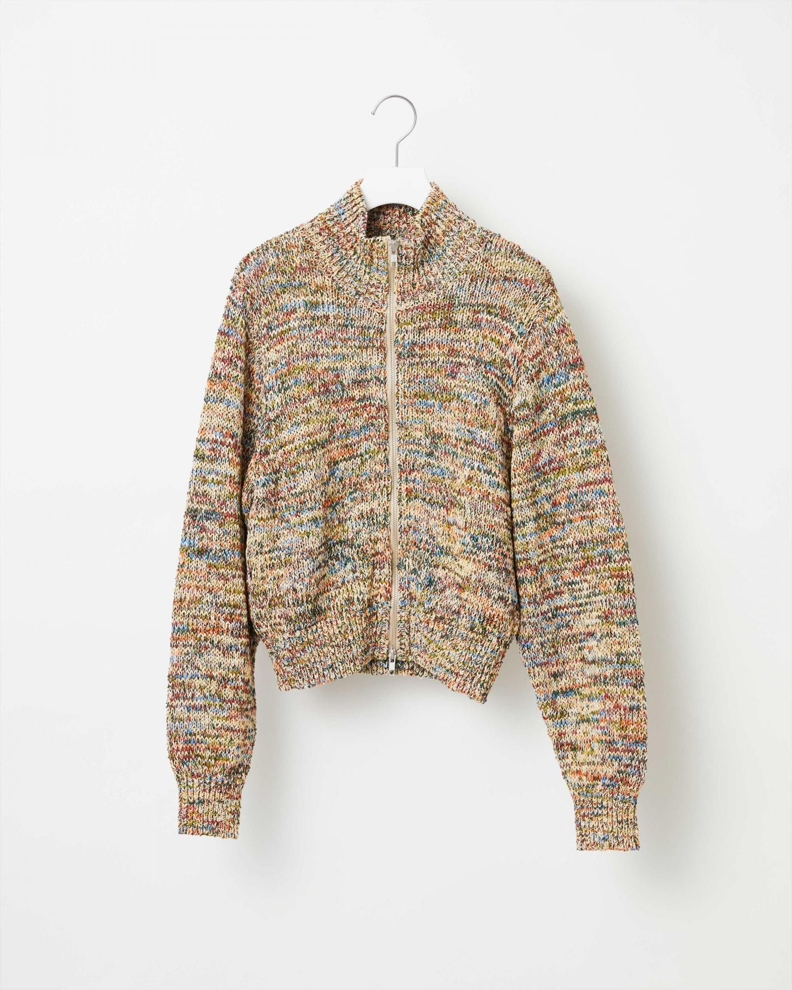 KOUHEN TENJIKU KNIT BLOUSON - Yonetomi STORE ONLINE｜ヨネ