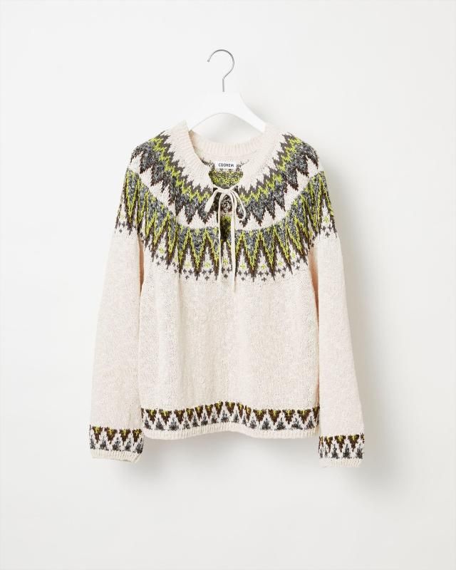 KOHEN NORDIC KNIT PULLOVER - Yonetomi STORE ONLINE|ヨネトミ KOHEN NORDIC KNIT PULLOVER - Yonetomi STORE ONLINE|ヨネトミ
