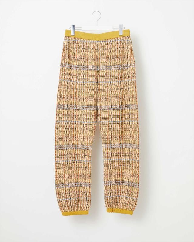 MADRAS TWEEDY KNIT PANTS