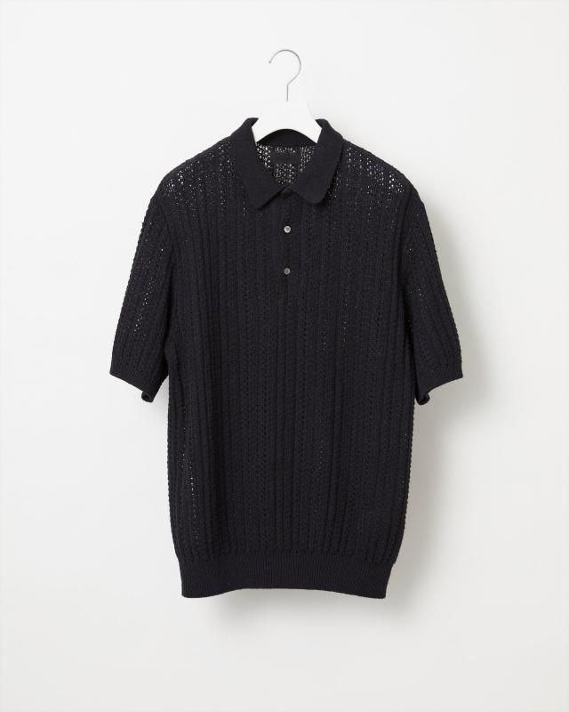 SHADOW STRIPE KNIT POLO