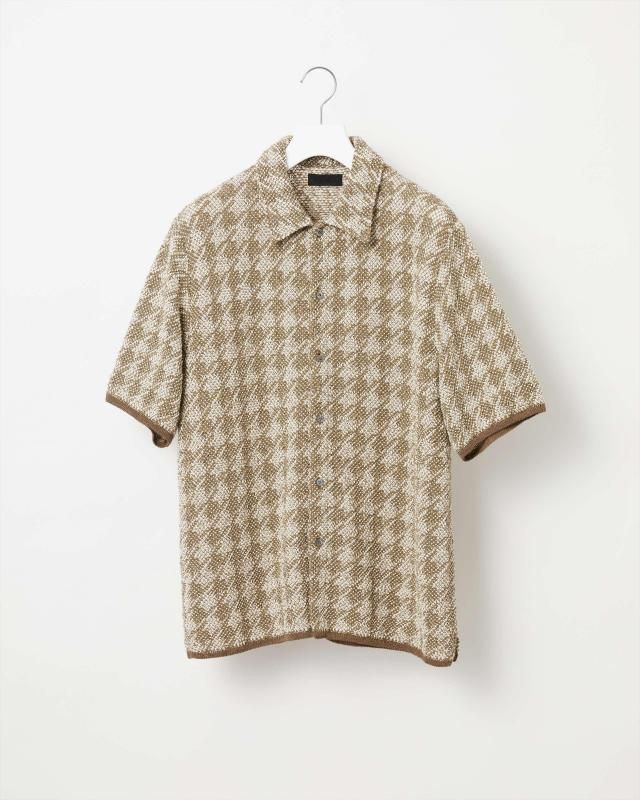 HOUNDSTOOTH KNIT SHIRT