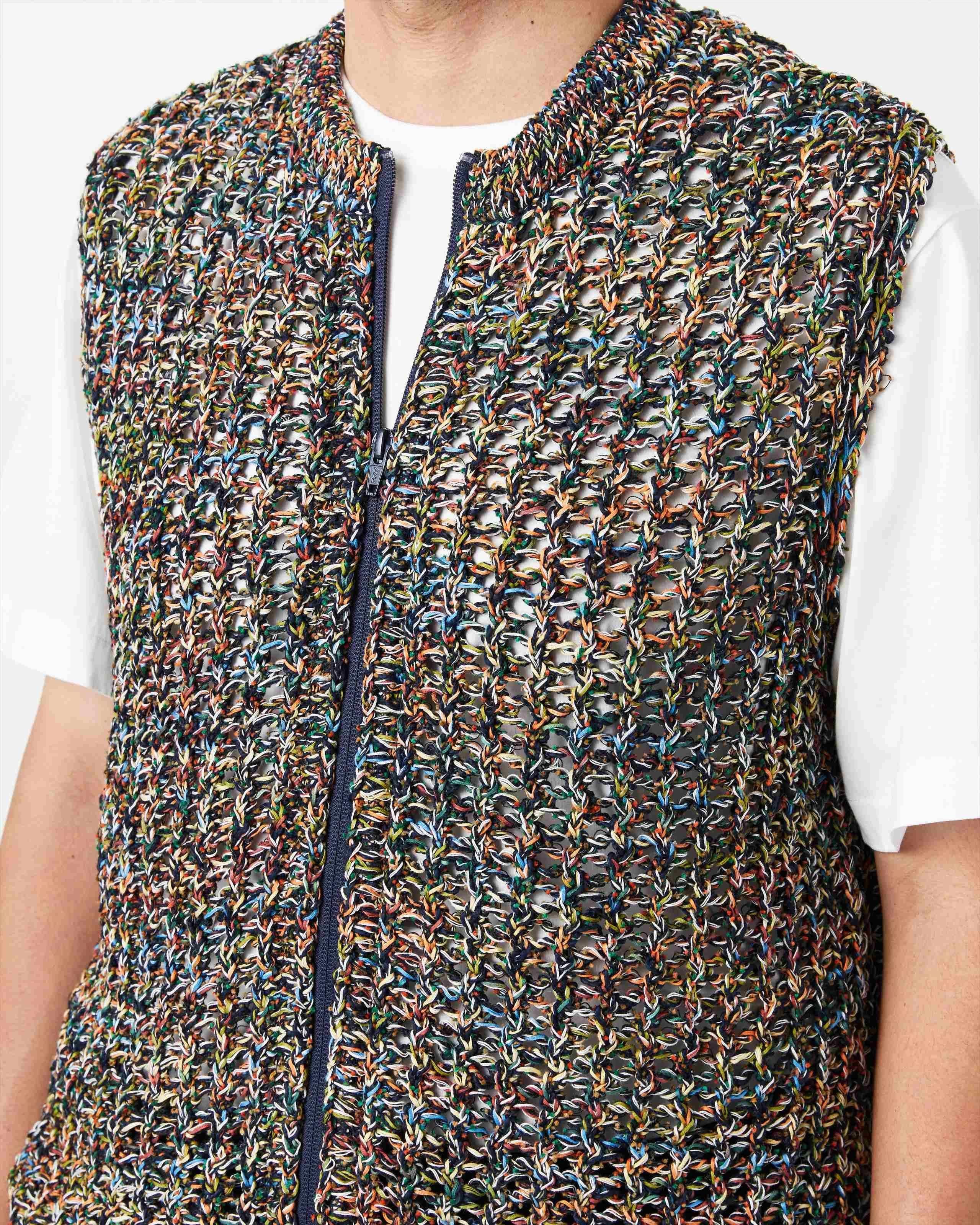 KOUHEN SUKASHI KNIT VEST - Yonetomi STORE ONLINE｜ヨネトミ
