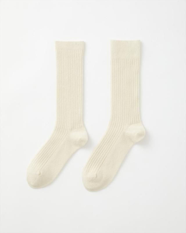 RIGID CASHMERE SOCKS - RAW
