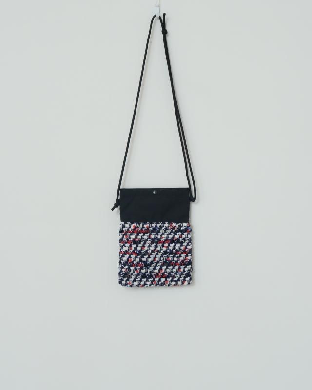 KNIT TWEED SACOCHE -VIMAR TWEED 2017AW-TRICOLOR
