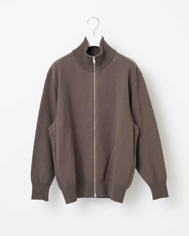 WAVE COTTON KNIT BLOUSON