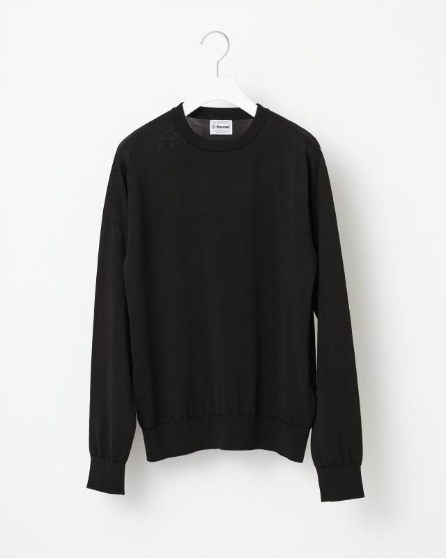SILK KNIT PULLOVER CREW NECK