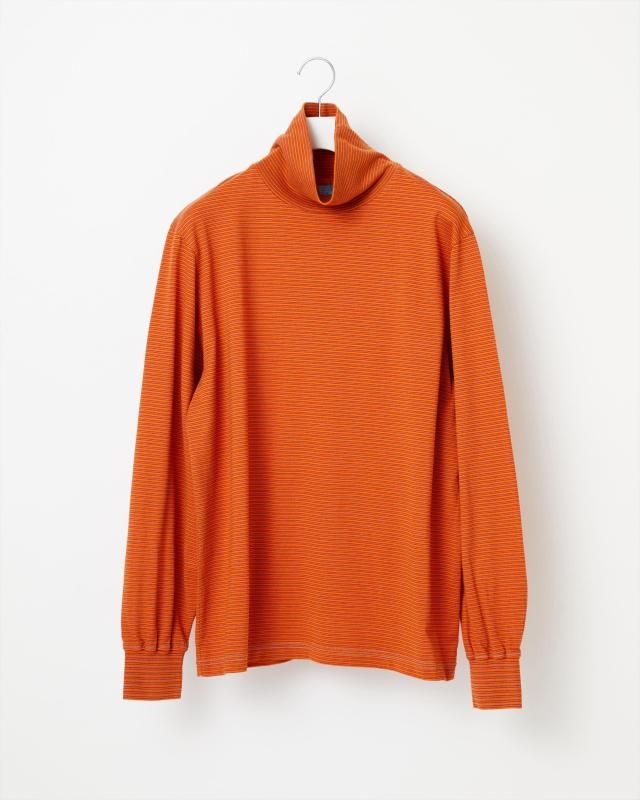 GARMENT DYED BORDER T-SHIRTTURTLELONG SLEEVE