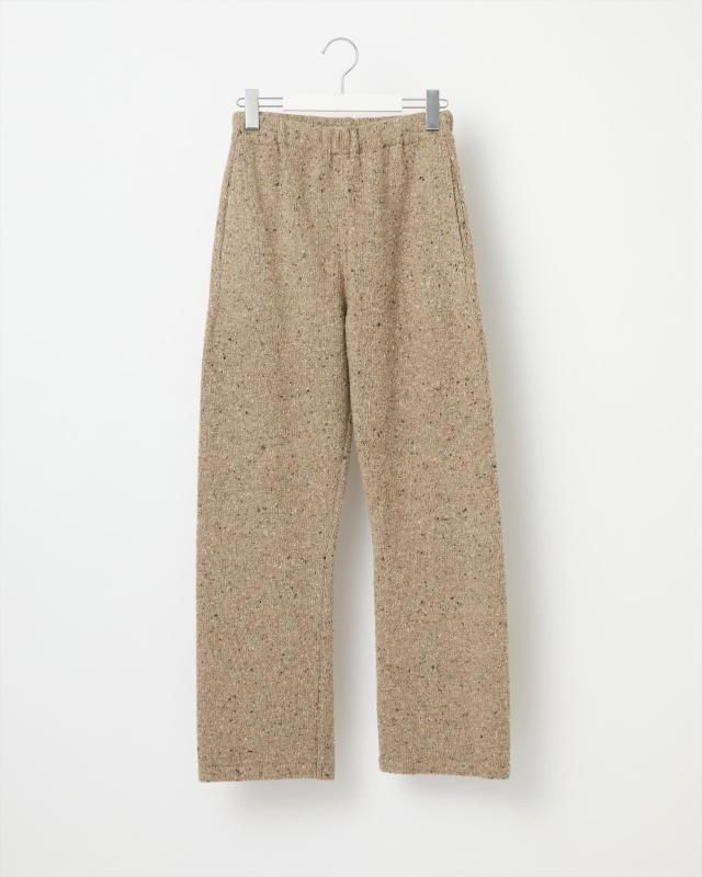 COLOR NEP KNIT PANTS
