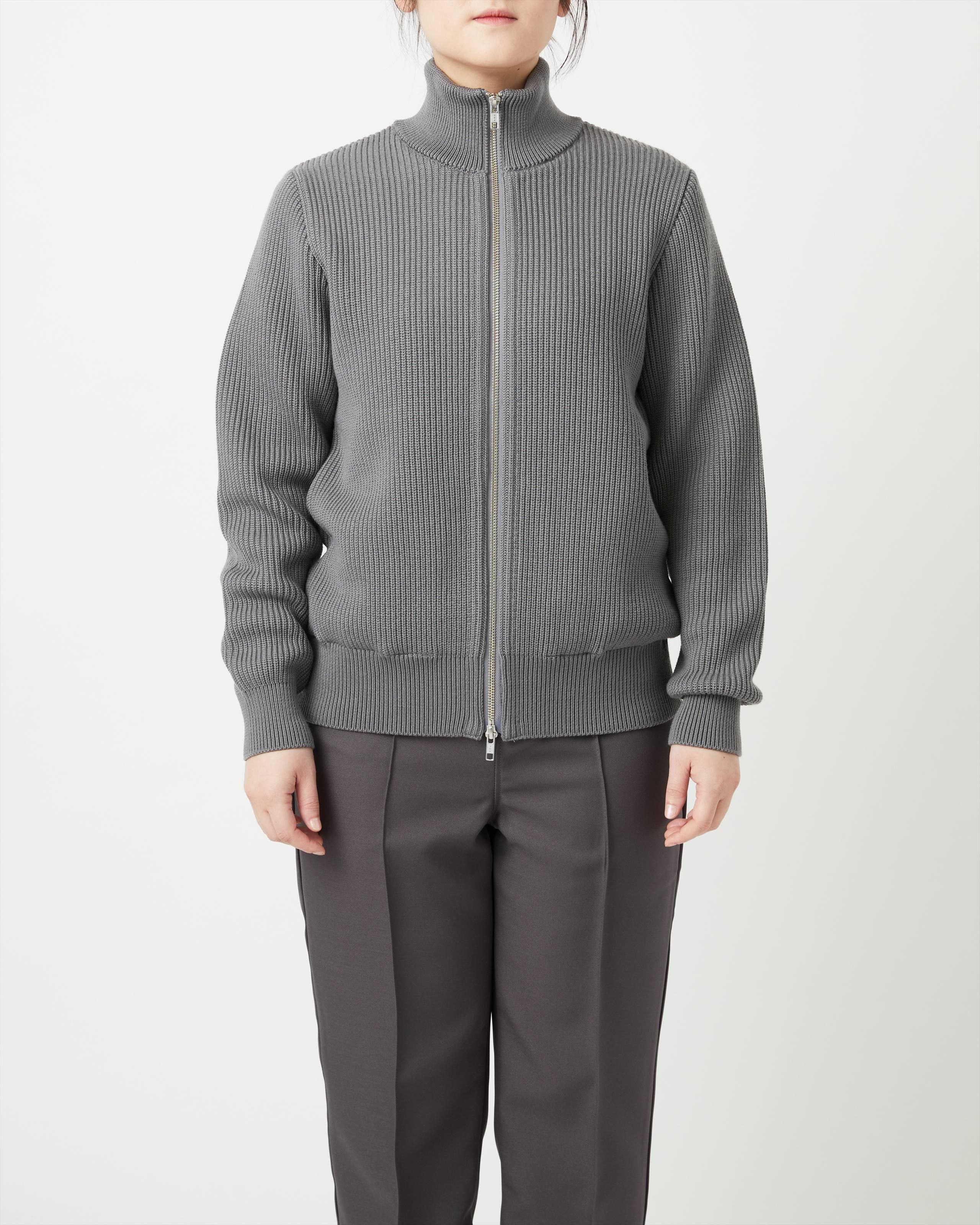 EX FINE WOOL RIB KNIT BLOUSON - Yonetomi STORE ONLINE｜ヨネトミ