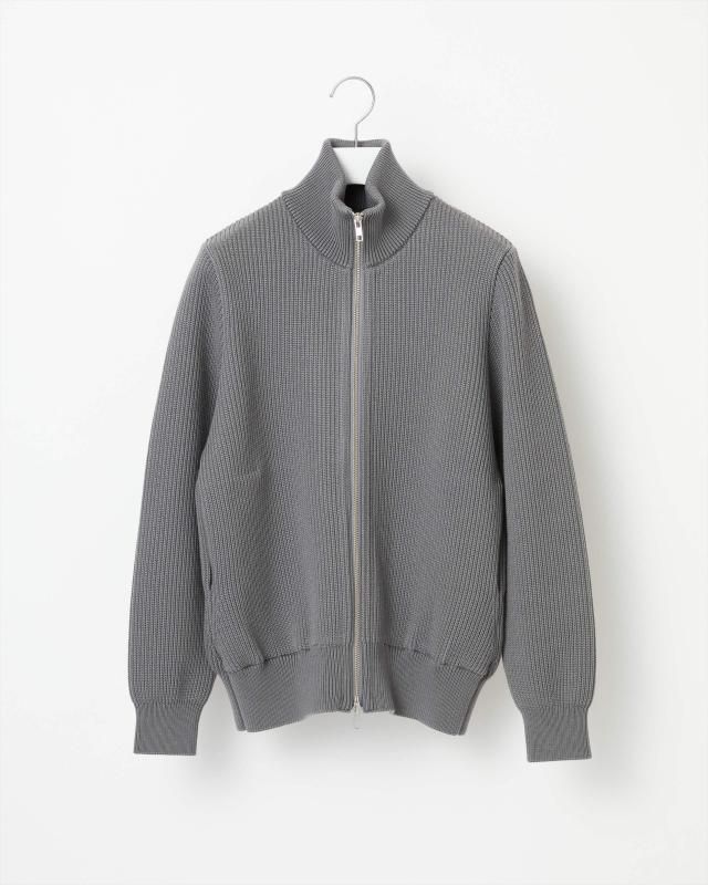 EX FINE WOOL RIB KNIT BLOUSON