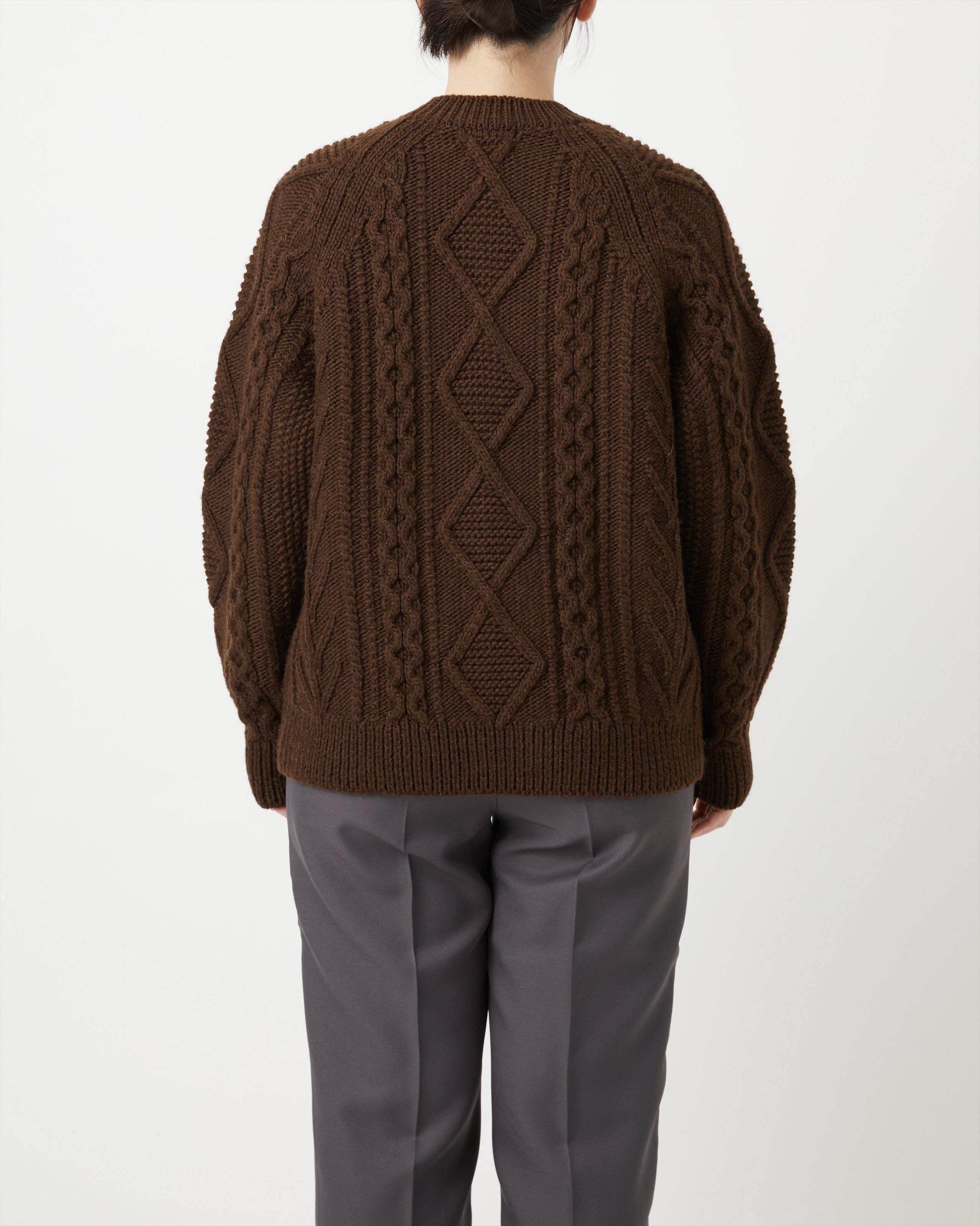 ARAN KNIT CARDIGAN - Yonetomi STORE ONLINE｜ヨネトミストアオンライン