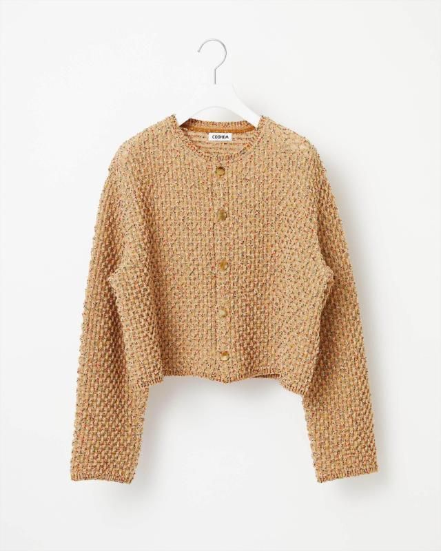 HONEYCOMB MOLE KNIT CARDIGAN
