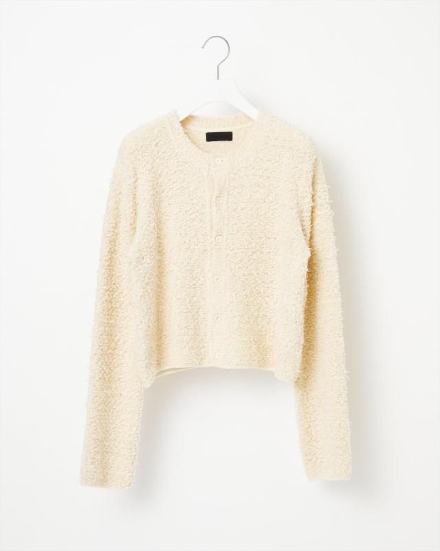 COTTON FANCY YARN KNIT CARDIGAN