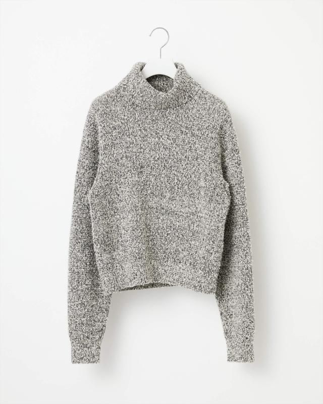 COTTON CASHMERE SLUB KNIT PULLOVER
