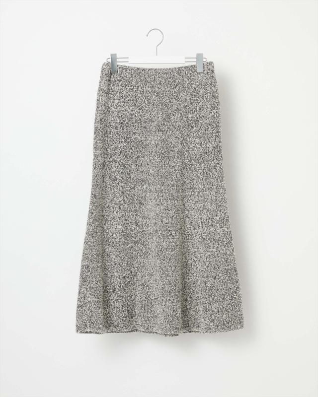 COTTON CASHMERE SLUB KNIT SKIRT