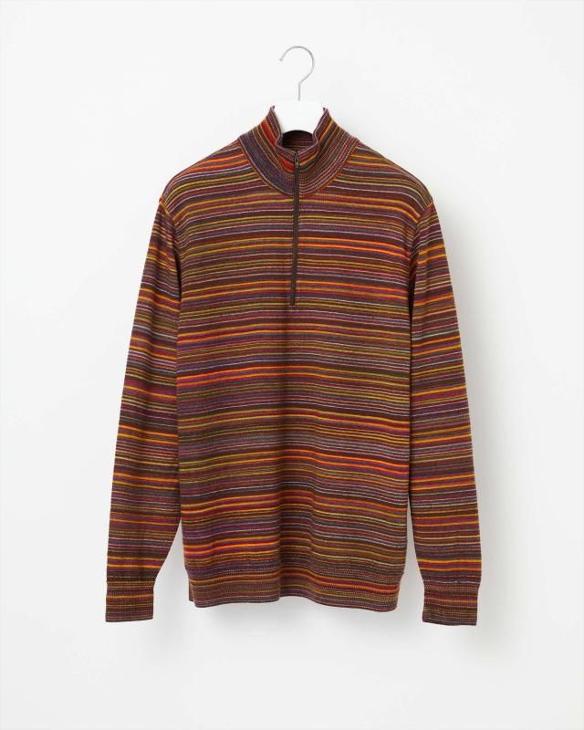 MULTI KASURI TENJIKU KNIT PULLOVER