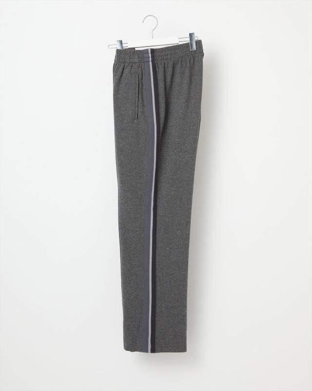 KNIT SIDELINE HERRINGBONE TRACK PANTS