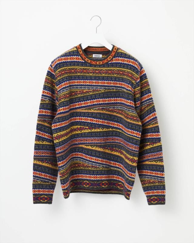 CRAZY FAIR ISLE KNIT PULLOVER