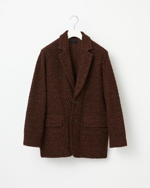 BASIC TWEED VELVET JACKET