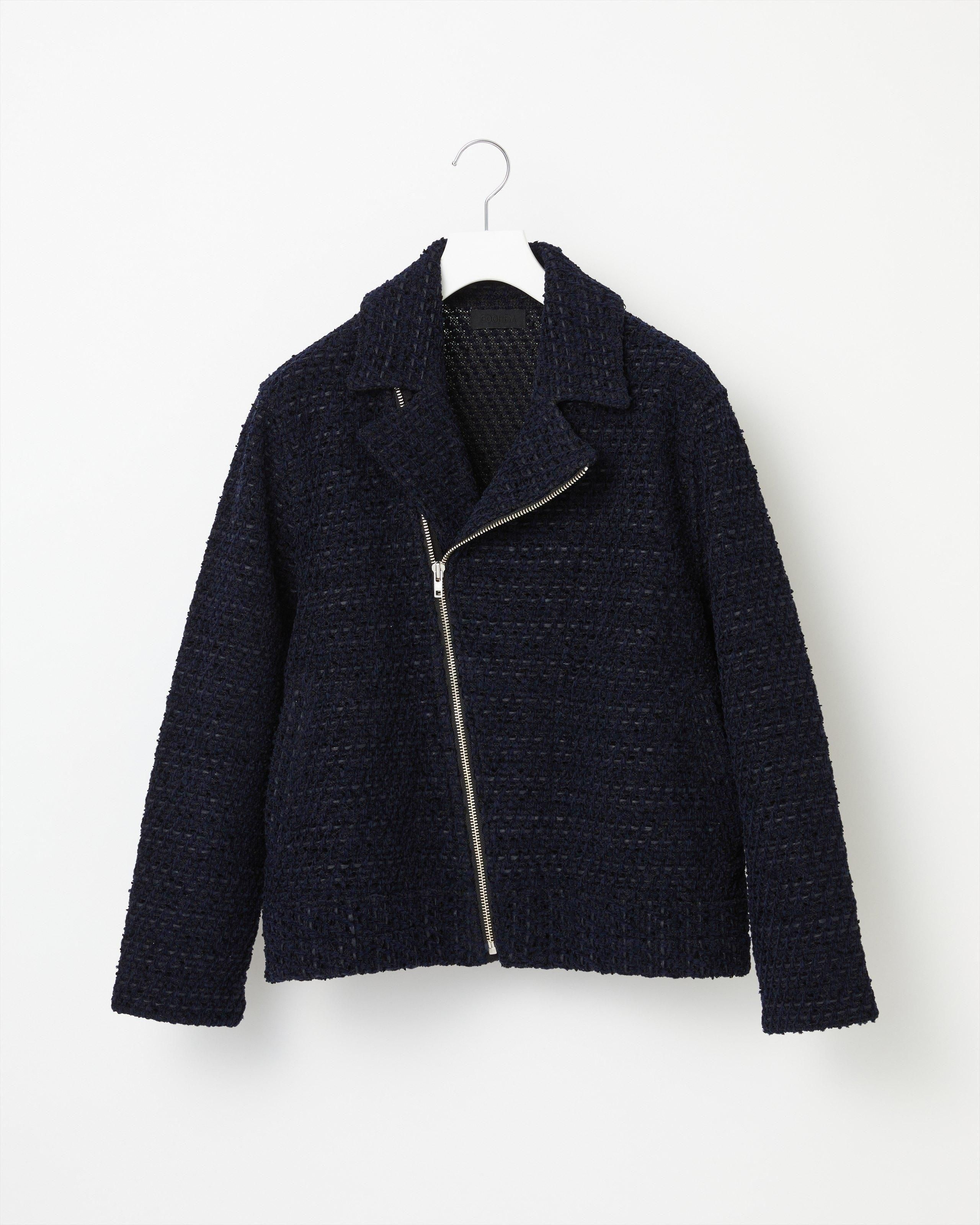 coohem ジャケット BASIC TWEED VELVET Rider's JACKET - Yonetomi STORE ONLINE