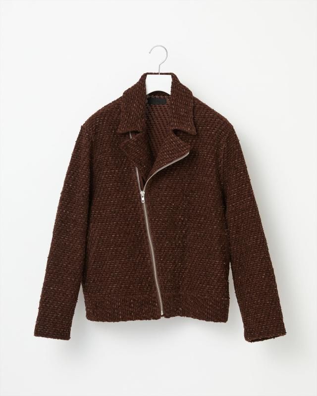 BASIC TWEED VELVET Rider's JACKET