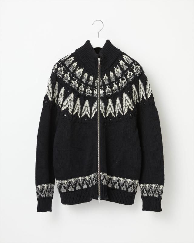 KOUHEN NORDIC KNIT BLOUSON