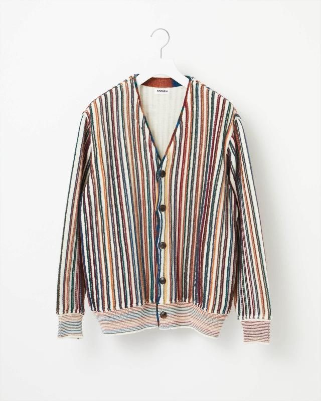 KASURI STRIPE KNIT CARDIGAN