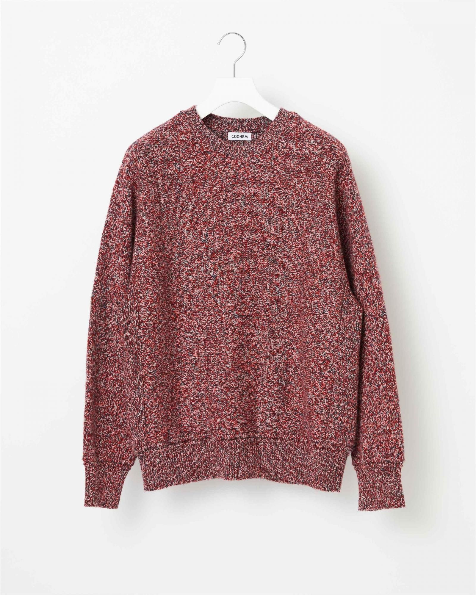 COLORMIX WOOL REVERSE KNIT PULLOVER - Yonetomi STORE ONLINE｜ヨネ