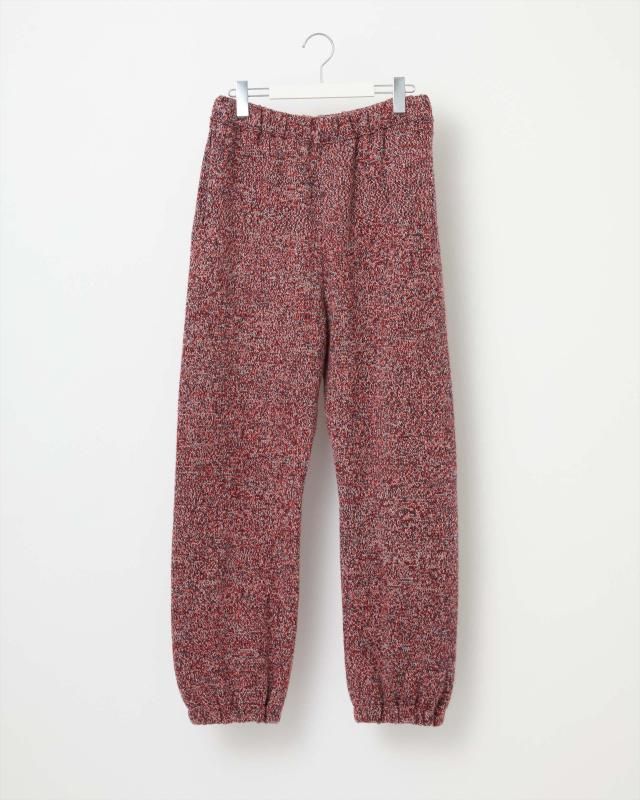 COLORMIX WOOL REVERSE KNIT PANTS