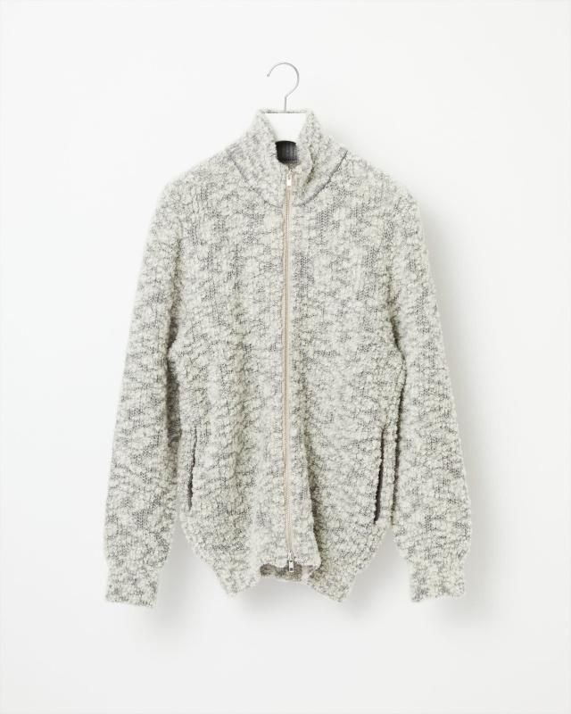 CASHMERE FANCY YARN AZE KNIT BLOUSON