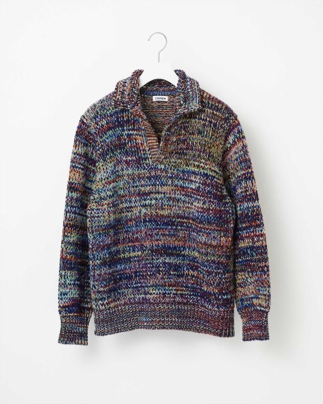 CRAZY FAIR ISLE KNIT PULLOVER - Yonetomi STORE ONLINE｜ヨネトミ