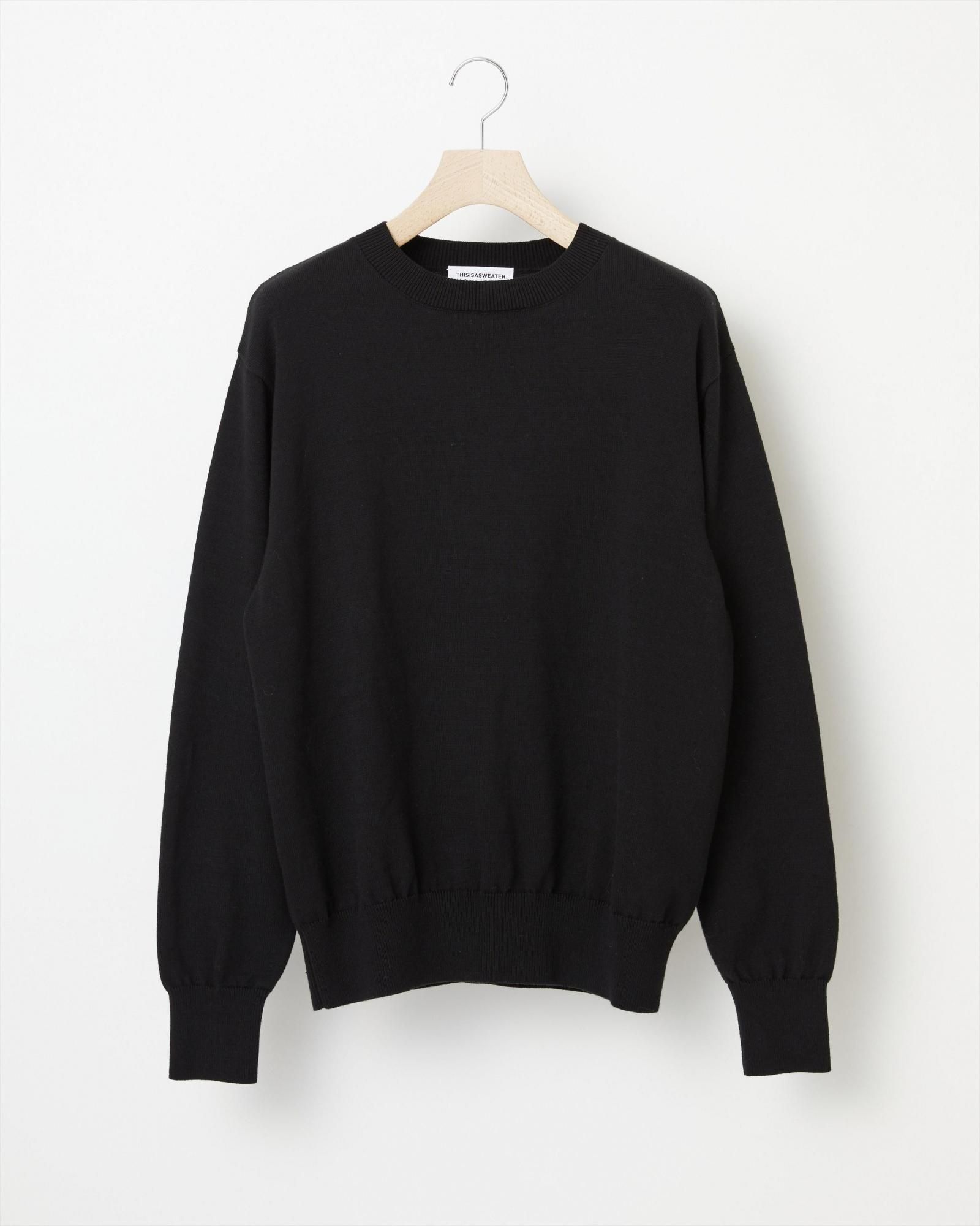 THISISASWEATER YONETOMI セーター　ブラック　3 THISISASWEATER YONETOMI セーター ブラック 3 A3: A SWEATER IS FOR
