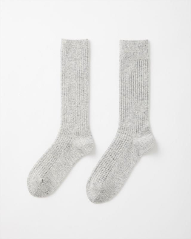 RIGID CASHMERE SOCKS - Gray