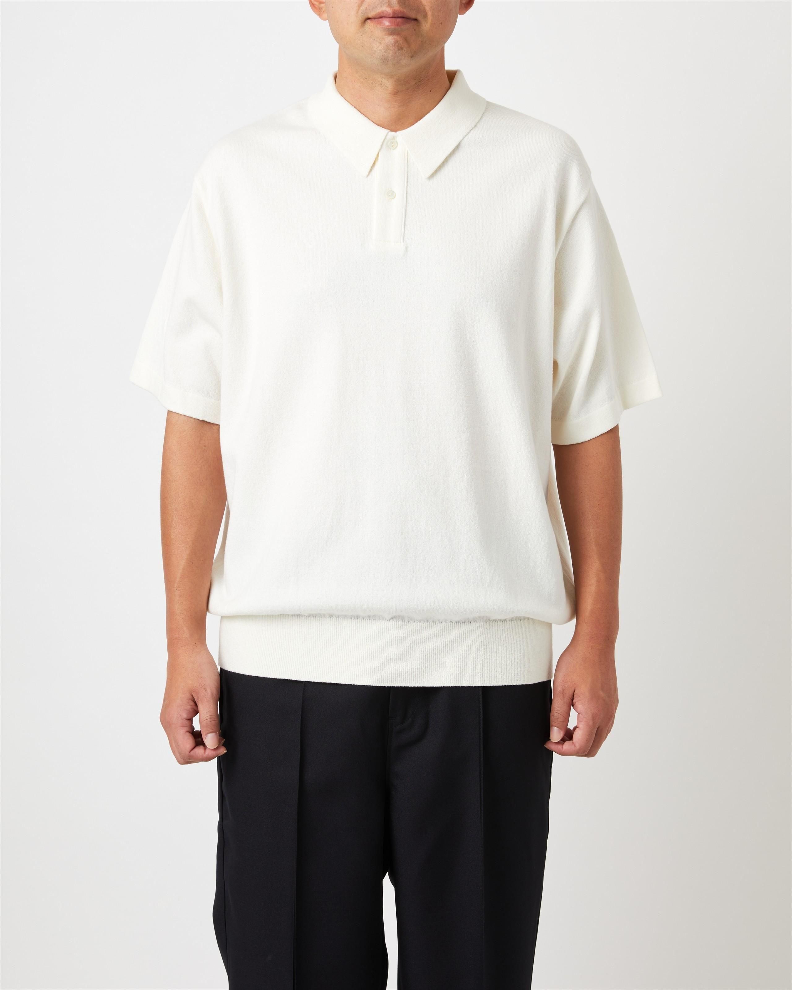 LIGHT WAVE COTTON KNIT POLO - Yonetomi STORE ONLINE｜ヨネトミ