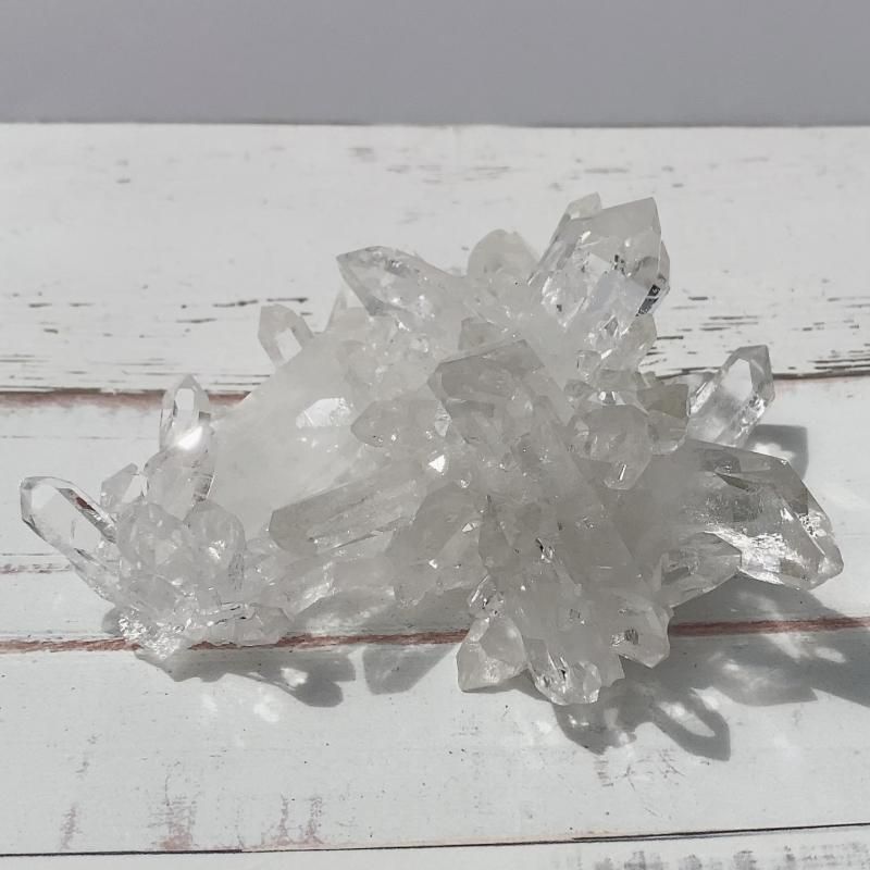 ゼッカ産スターブラリークリスタルクラスター - 天然石